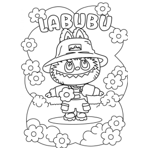 Colorindo o Labubu Aventureiro