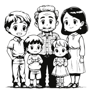Colorindo Laços Familiares em Harmonia