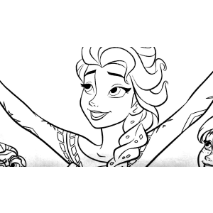 Colorindo a Magia da Elsa