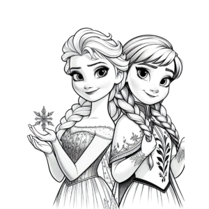 Colorindo a Magia de Frozen