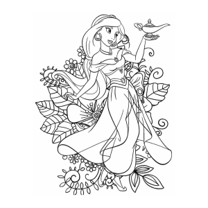 Colorindo a Magia de Jasmine