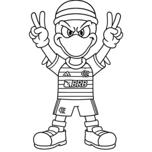 Colorindo a Mascote do Flamengo em Ação