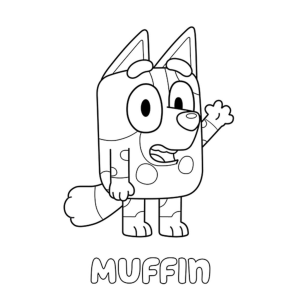 Colorindo Muffin da Série Bluey