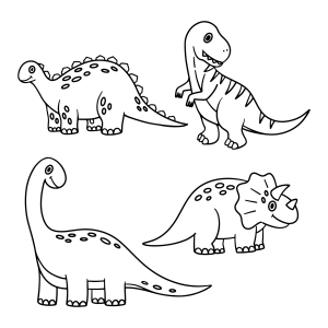 Colorindo o Mundo dos Dinossauros Divertidos