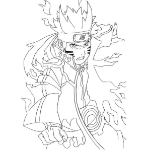 Colorindo Naruto em Modo Sábio