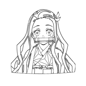 Colorindo Nezuko de Demon Slayer