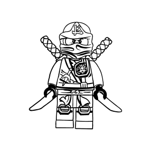Colorindo o Ninja LEGO em Ação