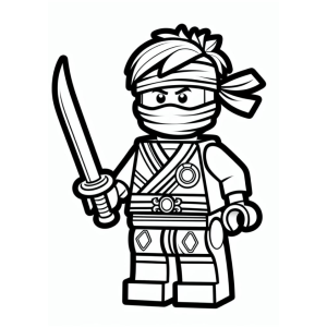 Colorindo o Ninja LEGO Aventureiro