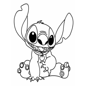 Colorindo o Adorável Stitch de Lilo & Stitch