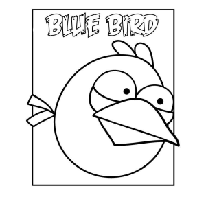 Colorindo o Blue Bird dos Angry Birds
