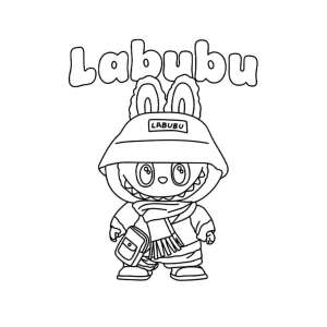 Colorindo o Charme de Labubu