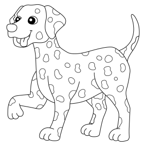 Colorindo o Charmoso Dálmata