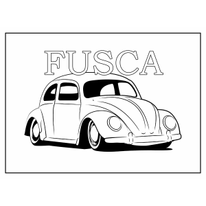 Colorindo o Clássico Fusca