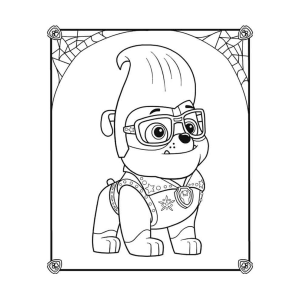 Colorindo o Estilo de Rubble Super-Herói