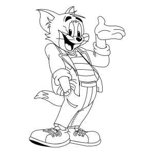 Colorindo o Estilo Descolado do Gato Famous