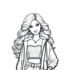 Colorindo o Estilo Icônico da Barbie