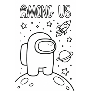 Colorindo o Mundo de Among Us