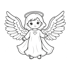 Colorindo o Pequeno Anjo