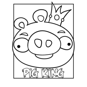 Colorindo o Rei Pig do Angry Birds