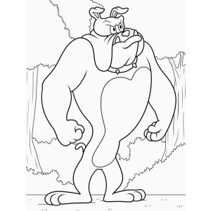 Colorindo o Robust Bulldog dos Desenhos
