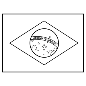 Colorindo o Símbolo Nacional: Bandeira do Brasil