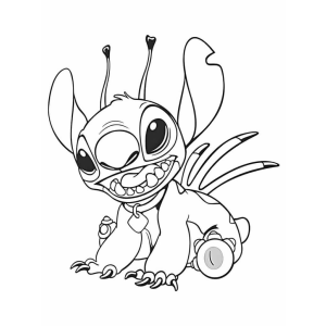 Colorindo o Stitch Aventureiro