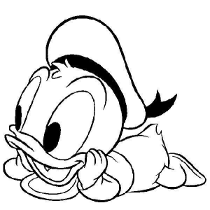 Colorindo o Charmoso Pato Donald Bebê