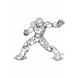 Colorindo o Poder do Homem de Ferro