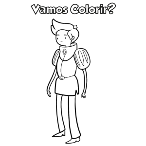 Colorindo o Príncipe Gumball de Hora de Aventura