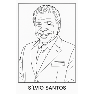 Colorindo Silvio Santos