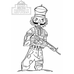 Colorindo o Soldado de Noz de Fortnite