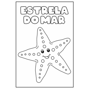 Colorindo a Sorridente Estrela do Mar
