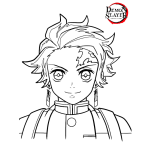 Colorindo Tanjiro de Demon Slayer