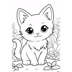 Colorindo Um Gato Adorável