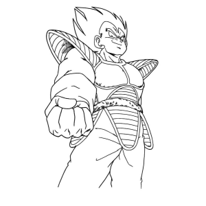 Colorir o Príncipe Saiyajin