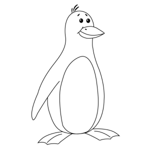 Colorindo o Encantador Pinguim Animado