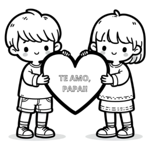 Coração de Amor para o Papai