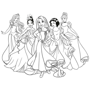 Cores Encantadas: Princesas em Destaque