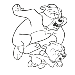 Corrida Animada com Spike e Tyke
