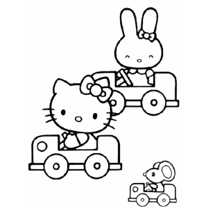 Corrida Divertida com Hello Kitty e Amigos