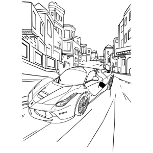 Corrida Urbana com Supercarro Veloz