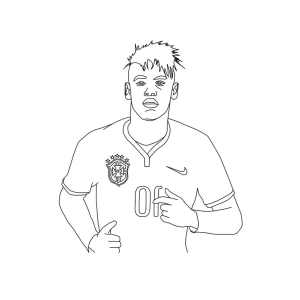 Craque do Brasil para Colorir