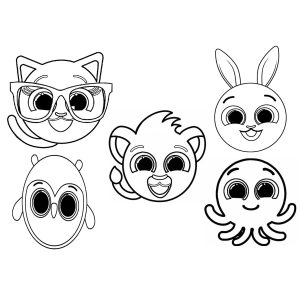 Criaturas Fofas para Colorir