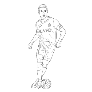 Cristiano Ronaldo em Ação: Hora de Colorir!