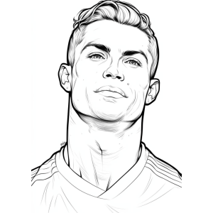 Cristiano Ronaldo: O Ícone do Futebol para Colorir