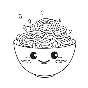 Cute Kawaii Noodles Delight