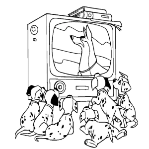 Dálmatas Encantados por Herói Televisivo