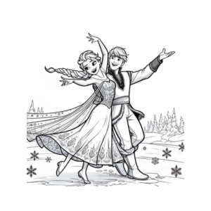 A Dança Congelante de Elsa e Kristoff