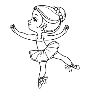 Dança Graciosa da Pequena Bailarina