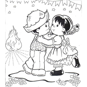 Dançando na Festa Junina